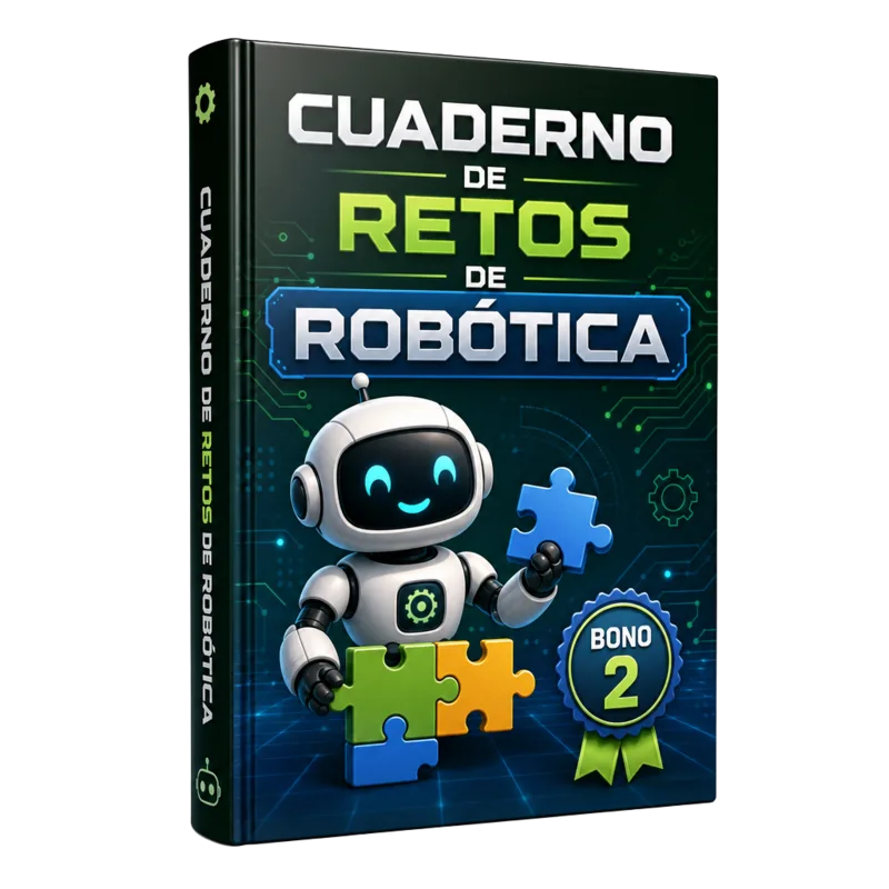 Portada del bono Cuaderno de Retos de Robótica